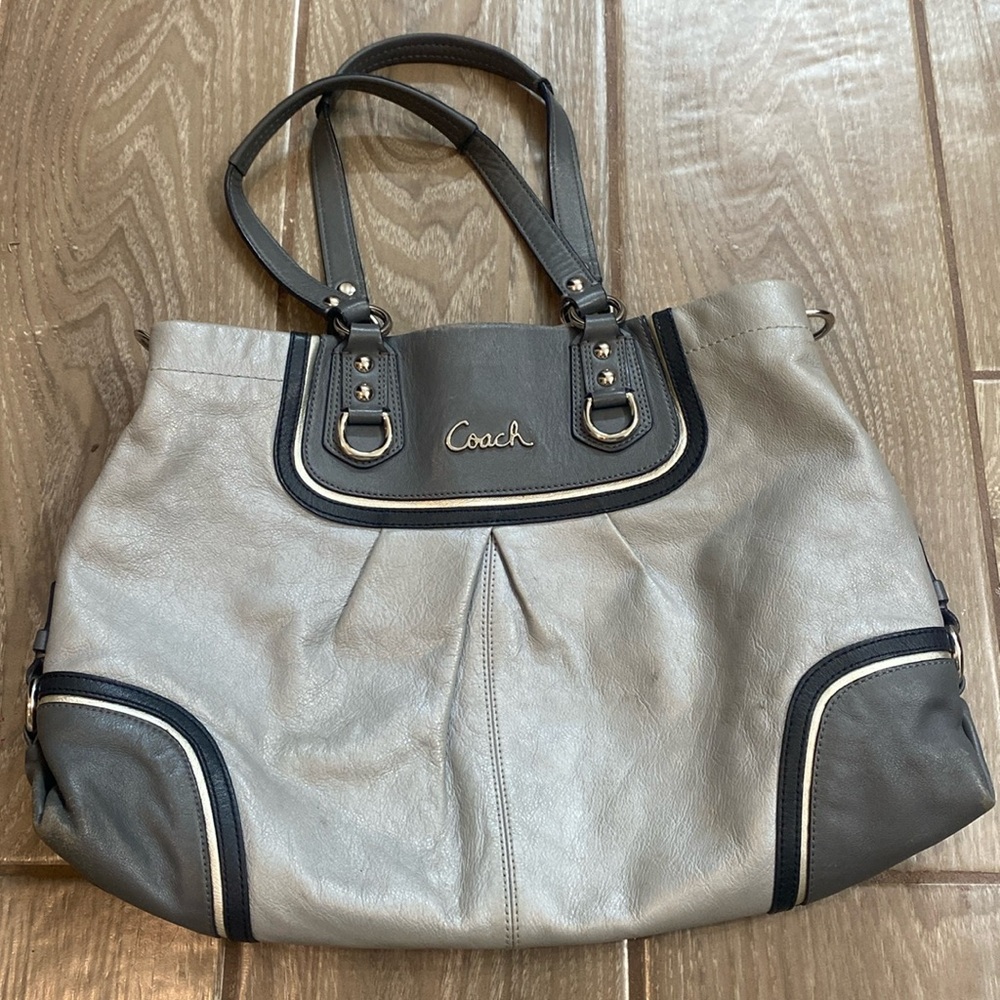 Coach outlet tote purse gray